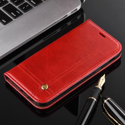 China Book Cover Magnetic Leather Case For Samsung A3 Oily Vintage Two Card Slot for sale