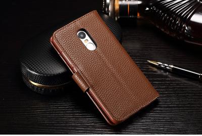 China Drop Protection Redmi Note 4 Leather Case , Vintage No Scratch Redmi Note 4 Flip Cover for sale