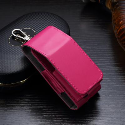 China Rose Color IQOS Leather Ecig Case PU Material 45g Travelling Carry Dust Proof for sale