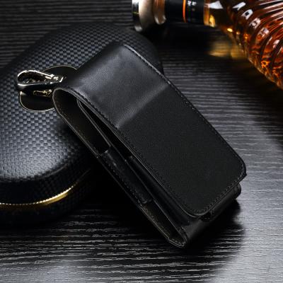 China Black Color Leather Ecig Case Full Protection Compact Size Light Weight for sale