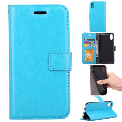 China Apple Iphone Crazy Horse Leather Wallet Case Three Id Card Slot For Iphonex Iphone 10 for sale