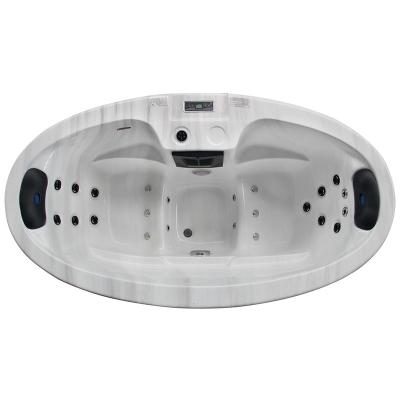 China Freestanding Family 2 People Small Size Oval Spa Hot Tub for sale