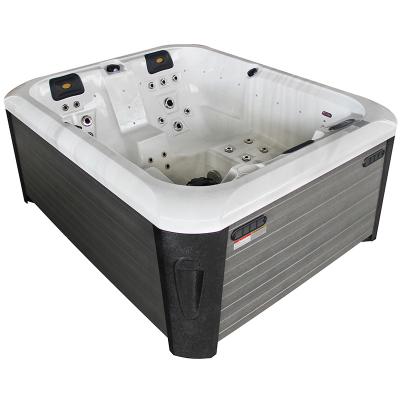 China Freestanding Luxury Hot Sale Garden Whirlpool 3 Person Massage Bathtub for sale