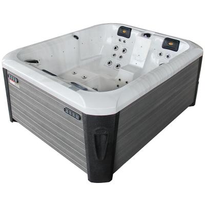 China 3 Seat Small Freestanding Economical Acrylic Hot Tub Spa for sale