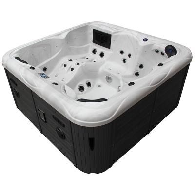 China Freestanding New Product Luxury Rectangular 6 Person Hot Tub for sale