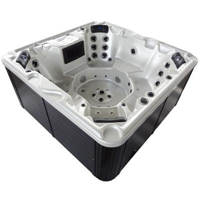 China Large Freestanding Garden 7 Seater Hot Tub Spa Pool for sale