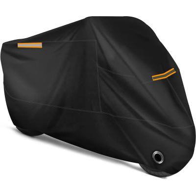 China Protect Motocycle Motorcycle Cover All Season Weather Quality Weatherproof Universal Reflective Sun Lock-holes Durable Outdoor Night for sale