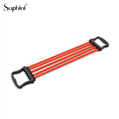 China PP+TPR Suphini TPR 5 tube power chest expander home workout resistance band for sale