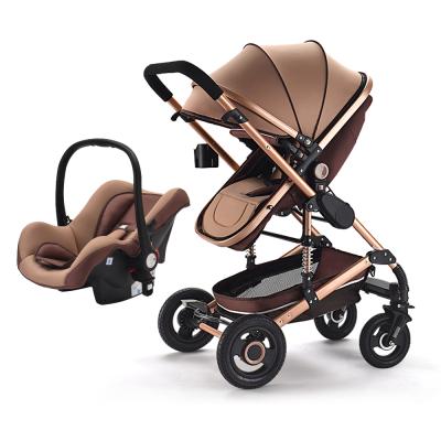 China 2018 New Baby Carriage Luxury Baby Stroller Lightweight Foldable Pram Stroller Buggy 3 in 1 Pram for sale