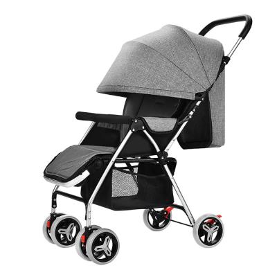 China Carry Baby Stroller Aluminum Alloy Frame Canopy Baby Pram Canvas Factory Price Wholesale High Quality for sale