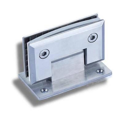 China Excellent Abrasion Easy Installation FENGZE Hydraulic Shower Glass Door Hinge 90 Degree Bevel Edge Pivot Bilateral Hinge Door for sale