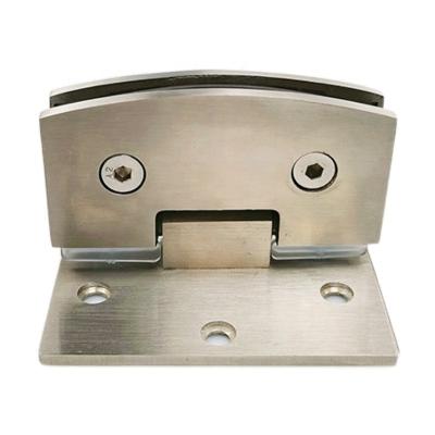 China Easy Installation 90 Degree Arc Edge Shower Hydraulic Glass Door Hinge Unilateral Pivot Hinge for sale