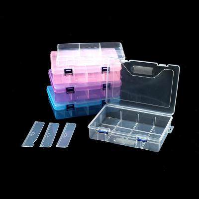 China 2 Layer 8 Grids Plastic Container Organizer Jewelry Stored Plastic Storage Box Storage Box Storage Boxes for sale