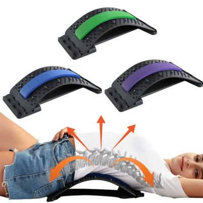 China Magnetic Magnetic Back Stretcher For Pain Relief Back Massager Stretching Device Biscuit Back Stretcher Lumbar Massager for sale