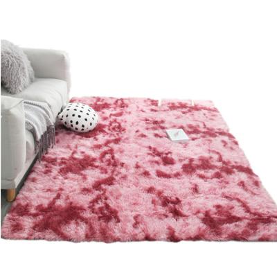 China Wholesale Washable Affordable Knot Dyed Carpet Plush Factory Rugs Anti-Skin-Friendly Rugs For Living Room for sale