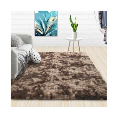 China High Quality Parity Dyed Plush Living Room Rug Anti Skid Skin-friendly Lint Cheap Carpet Washable for sale