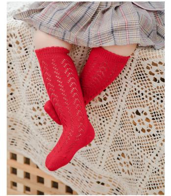 China Breathable Wholesale Cotton Anti Slip Baby Socks Custom Quality Cute Long Socks For Kids And Babies for sale