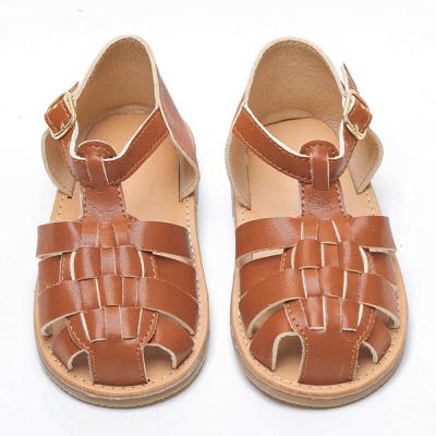 China New Design Flat Summer Children's Flat Sandals Wholesale Colorful Unique Rubber Children's Sandals for sale