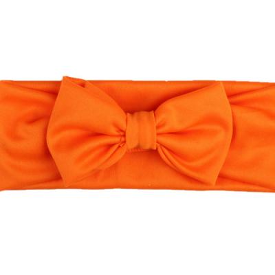 China Soft Baby Head Wraps Infant Elastic Hair Bands Big Bow Headband Kids Tie Headwear for sale