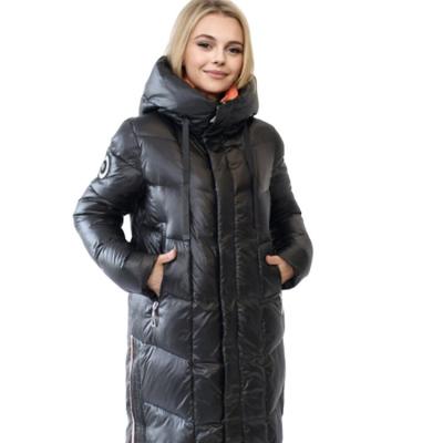 China Wholesale Breathable Ladies Warm Hooded Cotton-padded Clothes Long Slim Down Winter Jackets Women Coats for sale