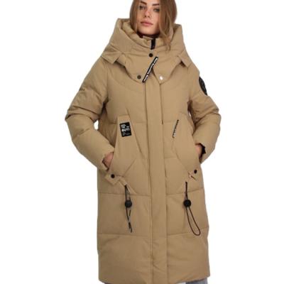 China 2022 Breathable Stripper Jacket Ladies Warm Hooded Cotton-padded Clothes Slim Long Down Winter Jackets Women Coats for sale