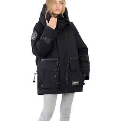 China New Breathable Winter Women's Cotton Warm Jacket European And American Long Coat for sale