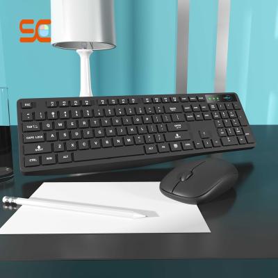 China Language Layout Wireless Logo Customized Wireless Rechargeable 2.4G High End Keyboard And Mouse Combo for sale