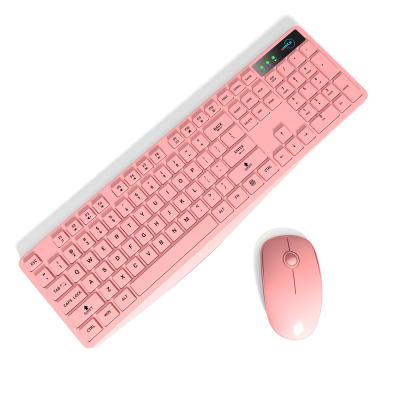 China Slim Colorful Keyboard 2.4G Waterproof Arabic Chocolate Stylish Key Top Wireless Mouse Combo For Office Home Use for sale