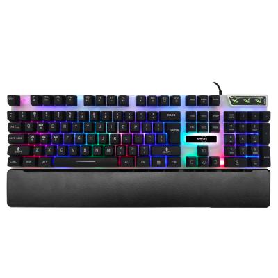 China SC715 Anti-ghosting Wired Gaming Keyboard With Wrist Rest Custom Teclados Gaming for sale