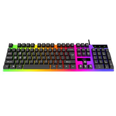 China Anti-ghosting Amazon Hit Keyboard Teclado Keyboard Wired LED Keyboard RGB Backlit Keyboard For Tablet for sale