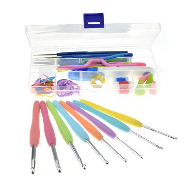 China Plastic 53 Crochet Knitting Needles High Quality Crochet Hook Set For Knit for sale