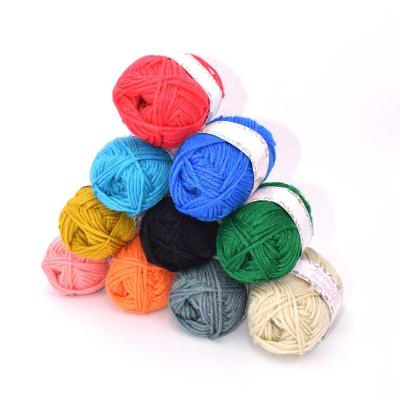 China Anti-pilling hot sale OEM logo assorted colors skeins 100% acrylic yarn for crochet for sale