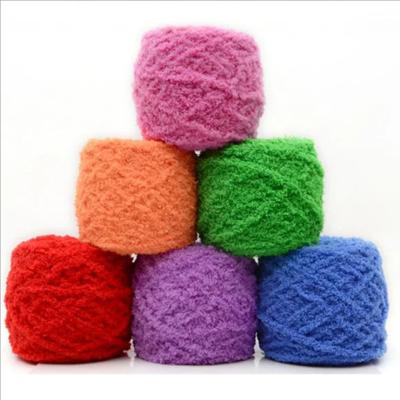 China Super Soft High Tenacity Polyester Fancy Crochet Coral Fleece Yarn For Knitting for sale