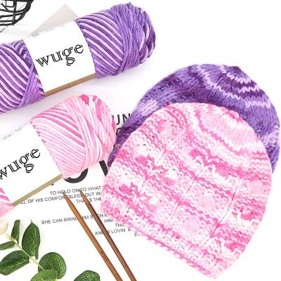 China New Fashion Soft Feeling Anti Static Crochet Yarn Polyester Acrylic Cotton Blended Knitting Yarn for sale