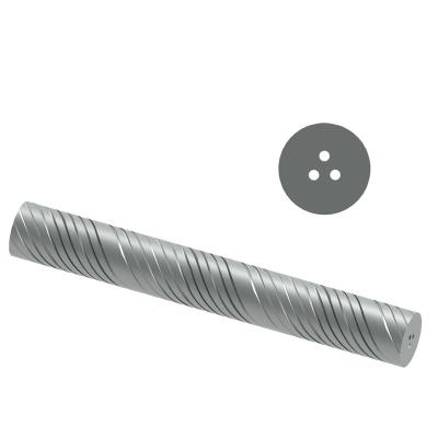 China Steel Factory Direct Supplies Raw material Cemented Tungsten Carbide Rods with 3 Helical Coolant Holes for sale