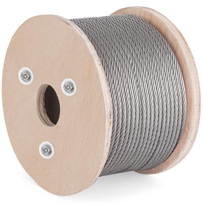 China 7x7/6*19 Sling Stainless Steel Wire Rope, 12mm 14mm 16mm 18mm 22mm Galvanized Wire Rope For Wire Rope Sling for sale