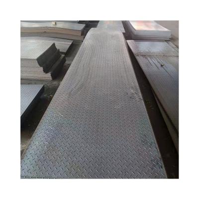 China Container Plate Non Slip Decorative Aluminum Sheet 12mm Checkered Steel Sheet for sale