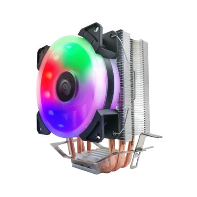 China High Performance Aluminum Heat Pipe Computer Processor OEM Four CPU Cooler With Fan for sale