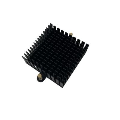 China Custom Aluminum Heatsink Extrusion Heatsink Anode Black Fin Radiator for sale