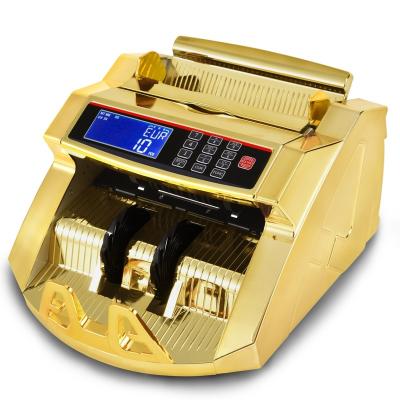 China Gold Plated Bank FJ2819 LCD Money Detector UV&MG Gold Cash Counting Machine for sale