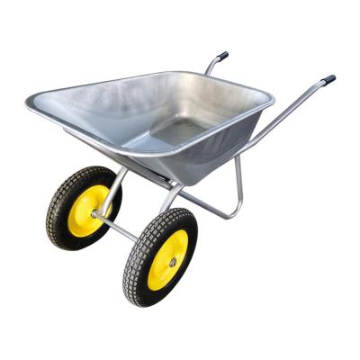 China New High End 72 Liter Capacity Industrial Heavy Duty Listing Tools Wheelbarrows For Garden for sale