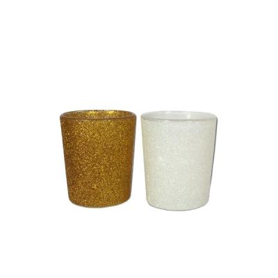 China Home Decoration FSC22H3 Unique Luxury White Cylinder Candle Glass Jar For Wax for sale