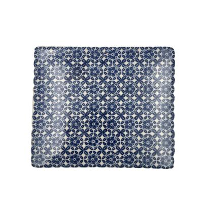 China Wholesale Custom Disposable Blue Handmade Rectangular Kitchen Ceramic Cutting Board for sale