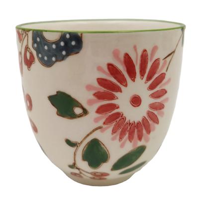 China Wholesale Sustainable Juice Ceramic Cup Tea Cup Japanese Style Handmade Cup for sale