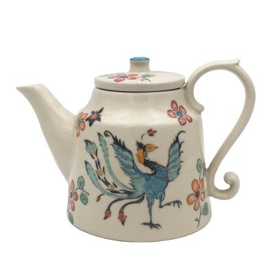 China Viable Custom Design Ceramic Teapot Set Ceramic Tea Kettle for sale