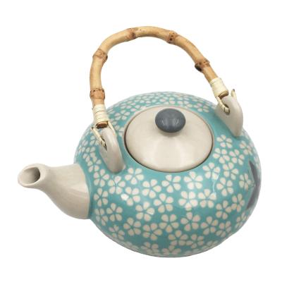 China Good quality viable factory wholesale hand painted ceramic teapot for sale