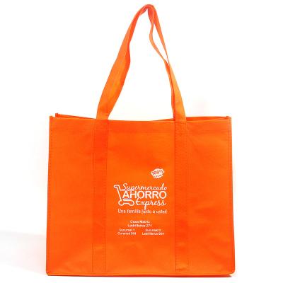 China Eco - Friendly Custom Logo Printed Handbag Grocery Bag Foldable Reusable Shopping Non Woven Shopping Bag for sale