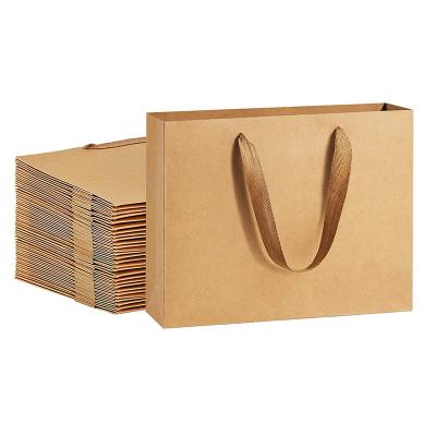 China Recyclable Cheap Recyclable Gift Kraft Paper Bag Big Price Brown Printing Craft Paper Shopping Bag for sale