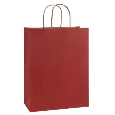 China Recyclable Custom Printed Large Foldable Portable Brown Paper Gift Process Shopping Bag Kraft Paper Bags for sale