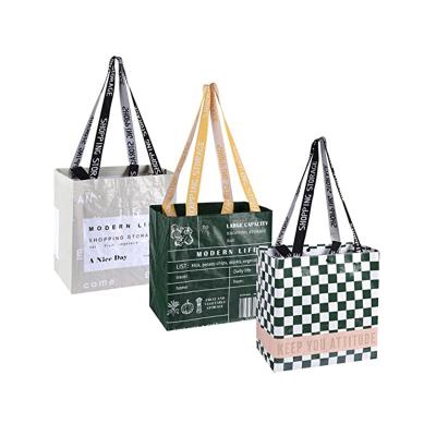 China Wholesale Luxury Shopping Nonwoven Tote Handbag Folding Printing Process PP Large PP Woven Bag for sale